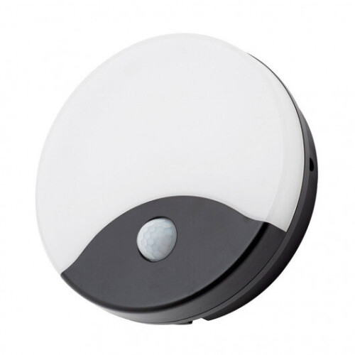 Litecraft Alford Outdoor LED Wall Light With PIR Motion Sensor - Black