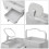 Living And Home Large Makeup Organizer with Mirror and Drawers 8