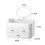 Living And Home Large Makeup Organizer with Mirror and Drawers 7