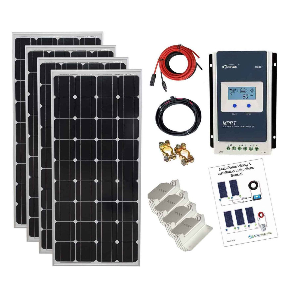 600w Mono Solar Panel Kit with MPPT controller 24V