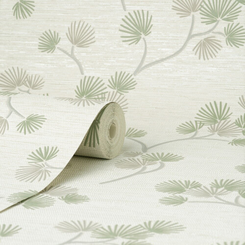 Fine Decor Fine Decor Kira Trail Green Wallpaper FD43310 1
