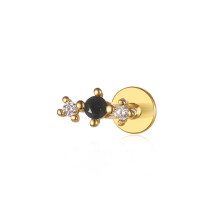 1pc 925 Sterling Silver Mini Ear Piercing Small Zircon/Pearl/feather Screws Small Earrings Ear Bone Nail Lip Body Jewelry