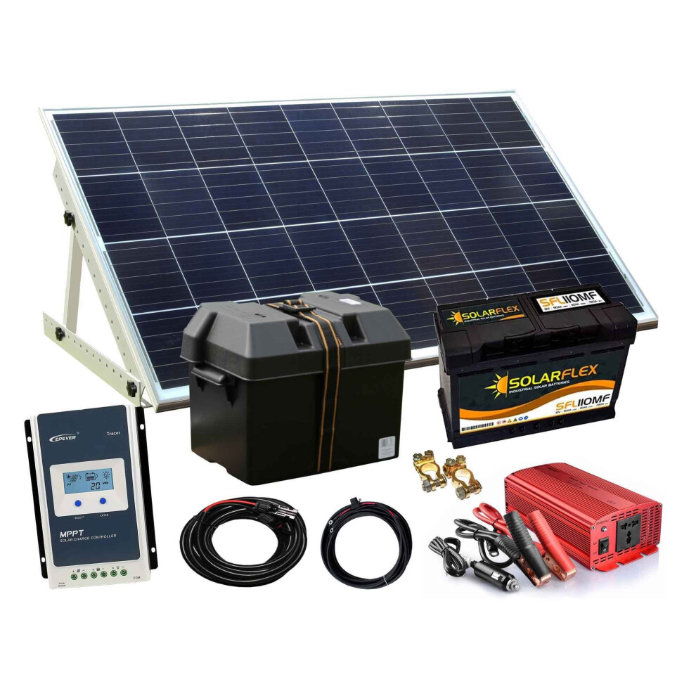 150/1000W Solar Panel Generator Kit With MPPT Charge Controller