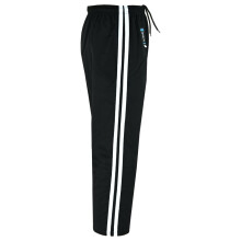 (000/110 cm ) FULL CONTACT TROUSERS - BLACK W/ 2 WHITE STRIPES COTTON