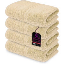 (Latte) 4 x Large Jumbo Bath Sheet Towels 100% Egyptian Cotton Bath Sheets Big Towels