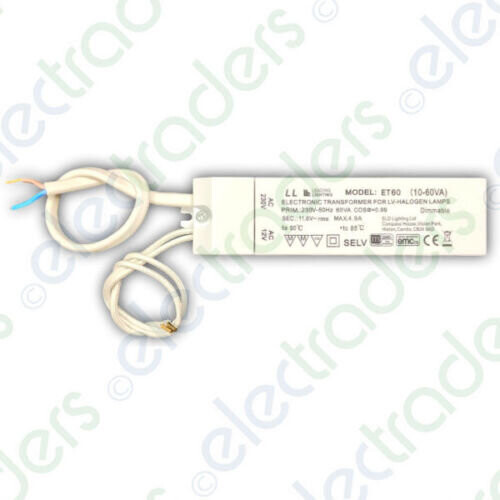 ELD ET60FLY Electronic Low Voltage SELV Lighting Transformer 12V AC - 10 - 60VA