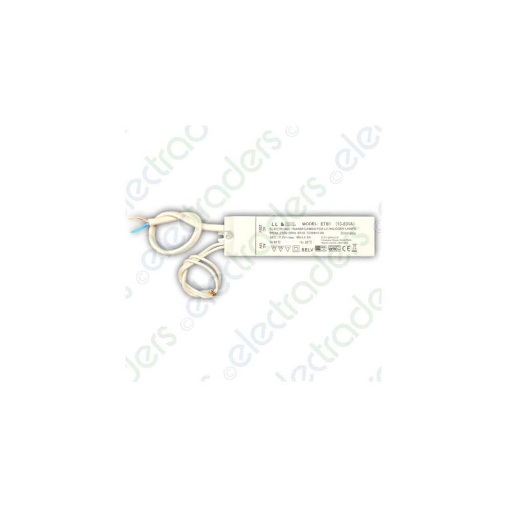 ELD ET60FLY Electronic Low Voltage SELV Lighting Transformer 12V AC - 10 - 60VA