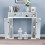 URBN Living (White) Wooden Fireplace Surround Storage Cabinet Unit 5