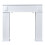URBN Living (White) Wooden Fireplace Surround Storage Cabinet Unit 2