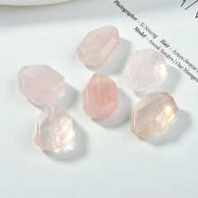 Natural amethyst powder crystal crystal irregular straight hole cut surface diy jewelry accessories materials