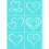 2pcs Self Adhesive Silk Screen Printing Stencil Deer Pattern Mesh Transfers Turquoise Adhesive Screen Printing Template 1