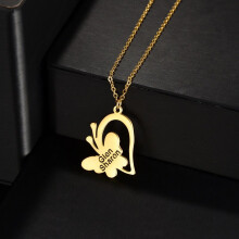 Name Pendant Necklace Variety Boys Chains Stainless Steel Jewelry For Birthday Gift Boy Girl Kids Chain Accessories