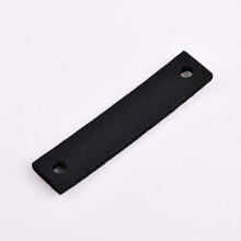 Leather Leather Double-hole Rectangular Leather Strip DIY Accessories Earrings Hair Rope Leather Tendons Package