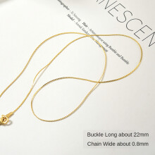 18k real electroplating peas copper bead chain thin flat chain bare chain diy semi-finished jewelry accessory material