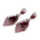2 Pair Fashion Women Wedding Jewelry Austrian Crystal Long Crystal Drop Crystal Bride Earrings for Women Red 1 2
