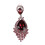 2 Pair Fashion Women Wedding Jewelry Austrian Crystal Long Crystal Drop Crystal Bride Earrings for Women Red 1 3