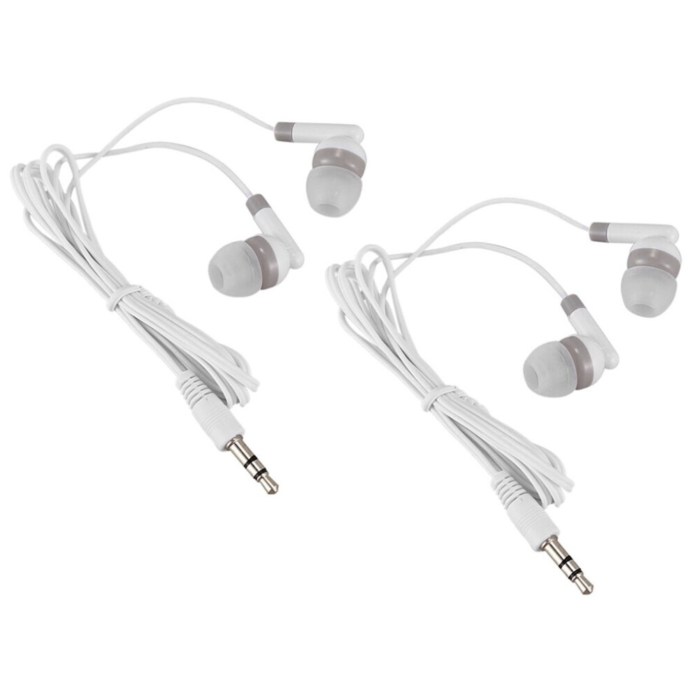 2Pcs 3.5Mm In-Ear Stereo Earbuds Headphone Earphone Headset For Mobile Phone Mp4 Mp3 4762103372052