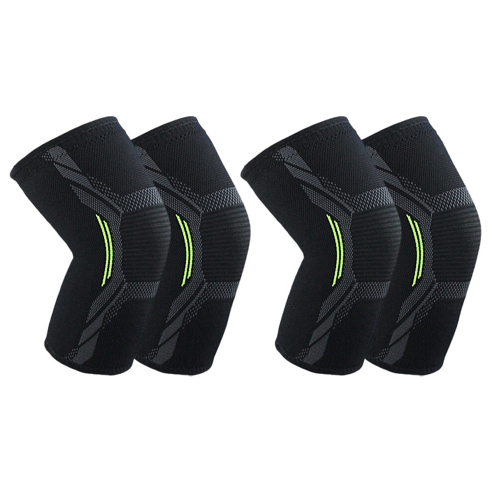 2X Breathable Basketball Football Sports Kneepad High Elastic Volleyball Knee Pads Brace Training Knee Support XL