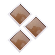 3X Square Thick Pine Wood Wall Picture Frame(White, 6 Inch)