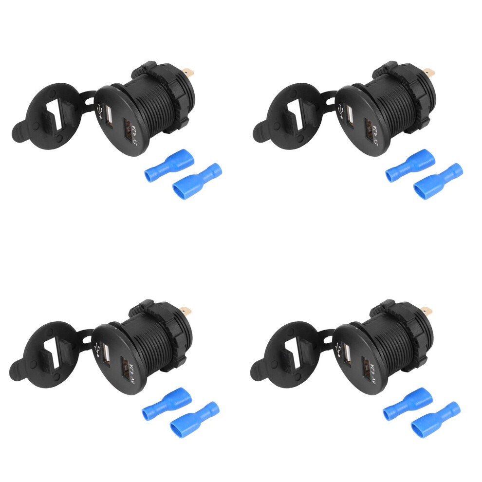 4X Usb Car Socket 12V Car Charger 5V 4.2A Dual Usb Car Charger Waterproof Car Adapter With Led Digital Voltmeter 4762103384901