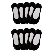 10 Pairs Invisible Low Cut Ladies Stretchy Heels Loafer Boat Socks