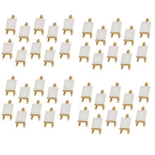 40 Sets Mini Display Easel with Canvas 8X8cm Wedding Table Numbers Painting Hobby Painting Craft
