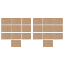 20 Pcs Natural Hessian Burlap Place Mat Table Placemats Coaster Dining Decor