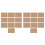 20 Pcs Natural Hessian Burlap Place Mat Table Placemats Coaster Dining Decor 1