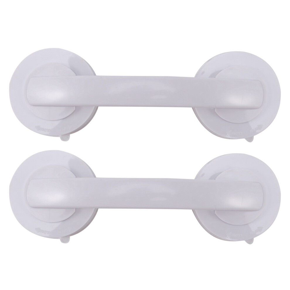 Tlily 2X Vacuum Sucker Suction Cup Handrail Bathroom Super Grip Safety Grab Bar Handle For Glass Door Bathroom Elder