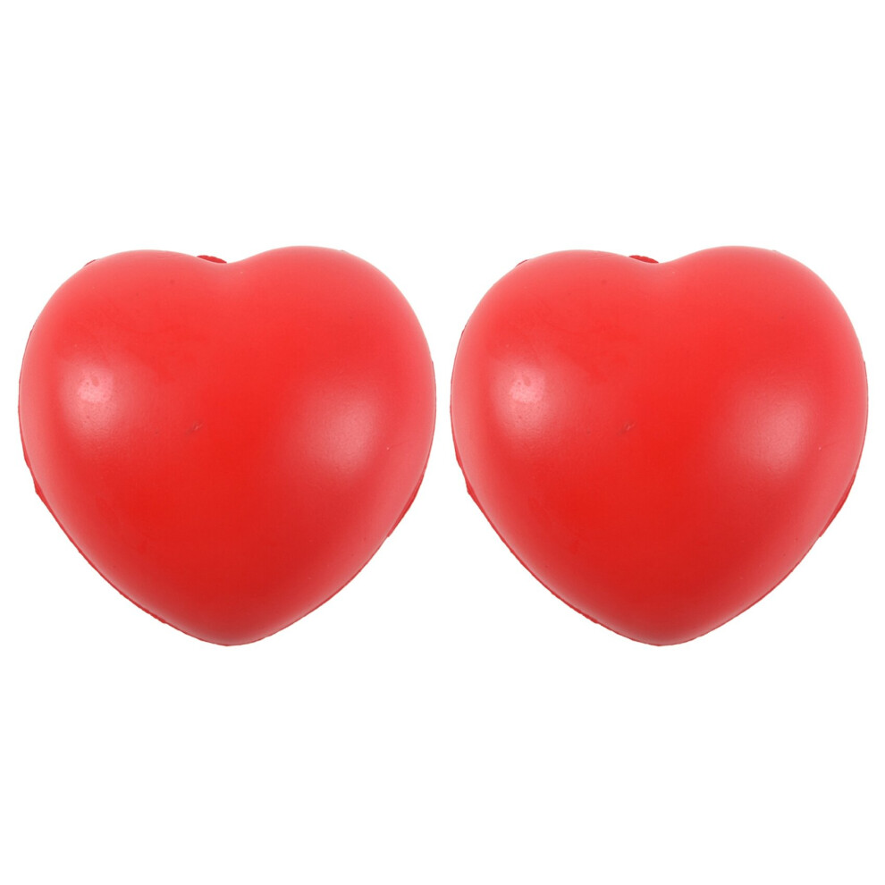 Tlily 2X Heart Stress Reliever Ball Red