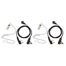 2X 2 Pin PTT MIC Headset Covert Acoustic Tube In-ear Earpiece For UV-5R -888S CB Radio Accessories