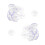 PVC Plastic Suction Cup Hook 40mm 24 Pcs Clear Blue 1