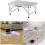 Portable Folding Camping Table, 2ft Small Lightweight 2 Adjustable Height for Outdoor Picnic Camping Dining Table 6