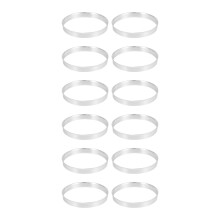 12 x Universal Aluminum Hub Ring Wheel Spacer Set 74.1mm O/D 72.6mm I/D