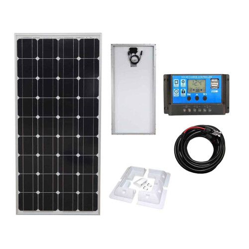 Lowenergie Mono 100W Solar Panel (rigid) Kit 2