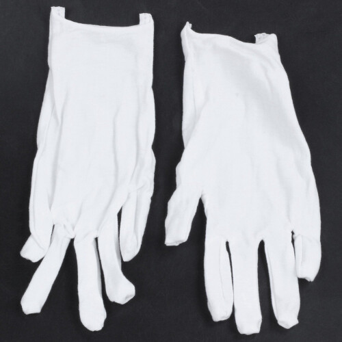 2X Luvas brancas de algodÃo Luvas anti-estÃ¡ticas Luvas de proteÃ§Ão para trabalhos domÃsticos 1