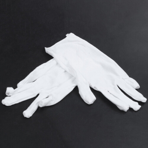 2X Luvas brancas de algodÃo Luvas anti-estÃ¡ticas Luvas de proteÃ§Ão para trabalhos domÃsticos 2