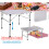 Portable Folding Camping Table, 2ft Small Lightweight 2 Adjustable Height for Outdoor Picnic Camping Dining Table 1