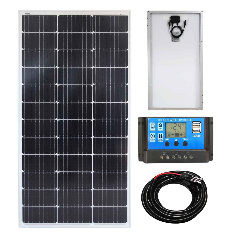 Mono 100W Solar Panel (rigid) Kit 1