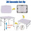 Portable Folding Camping Table, 2ft Small Lightweight 2 Adjustable Height for Outdoor Picnic Camping Dining Table 4
