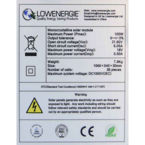 Lowenergie Mono 200W Solar Panel Kit 4 MPPT Charge Controller 2