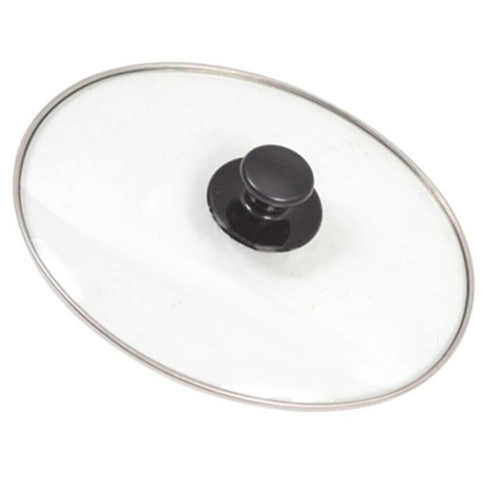 Universal Complete Oval Glass Lid & Knob Handle for 3.5L 5.5L Slow Cooker