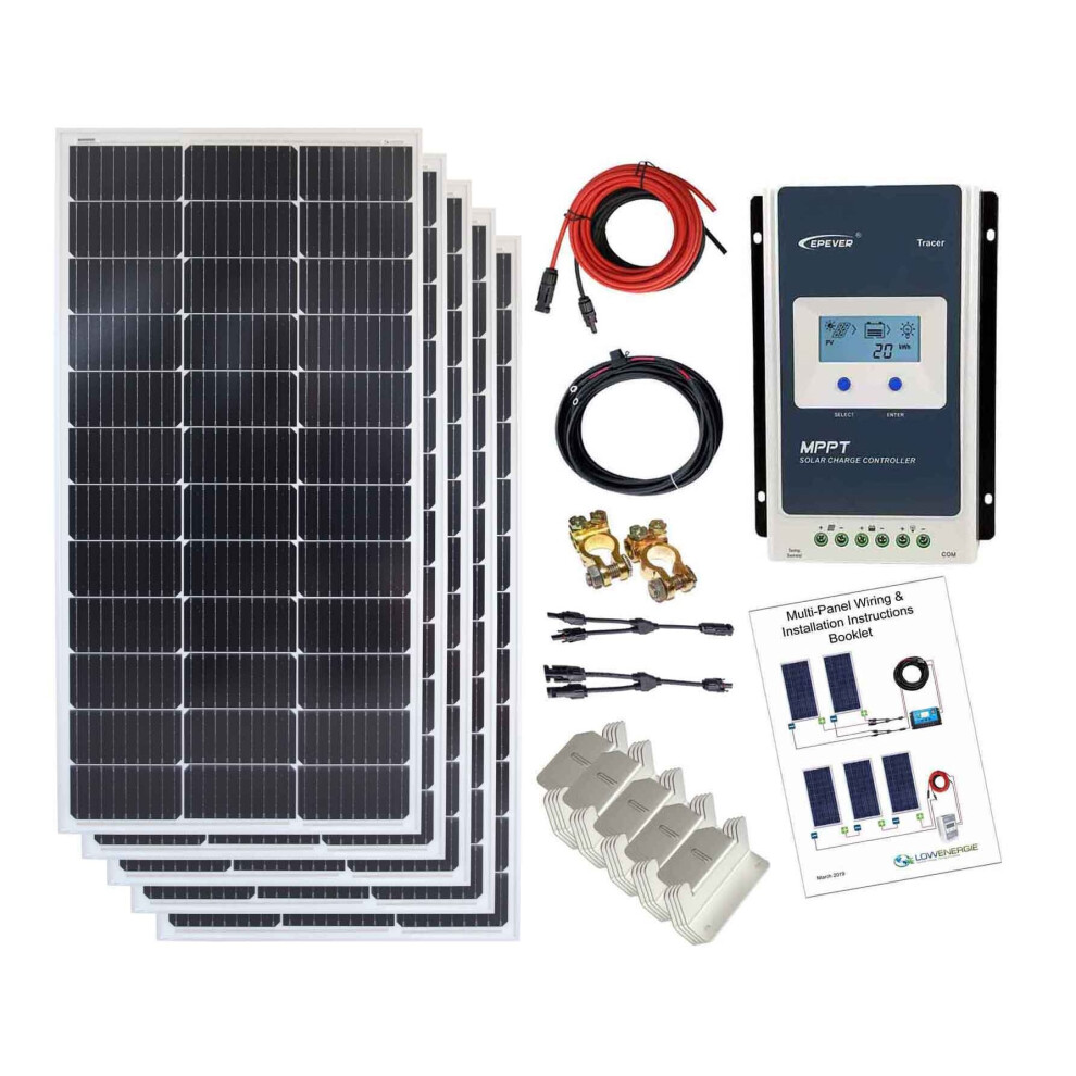 Mono 500W Solar Panel Kit 4 MPPT Charge Controller - 6