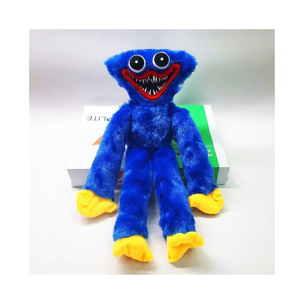 (Blue) 40Cm Poppy Playtime Huggy Wuggy Plush Stuffed Doll Blue