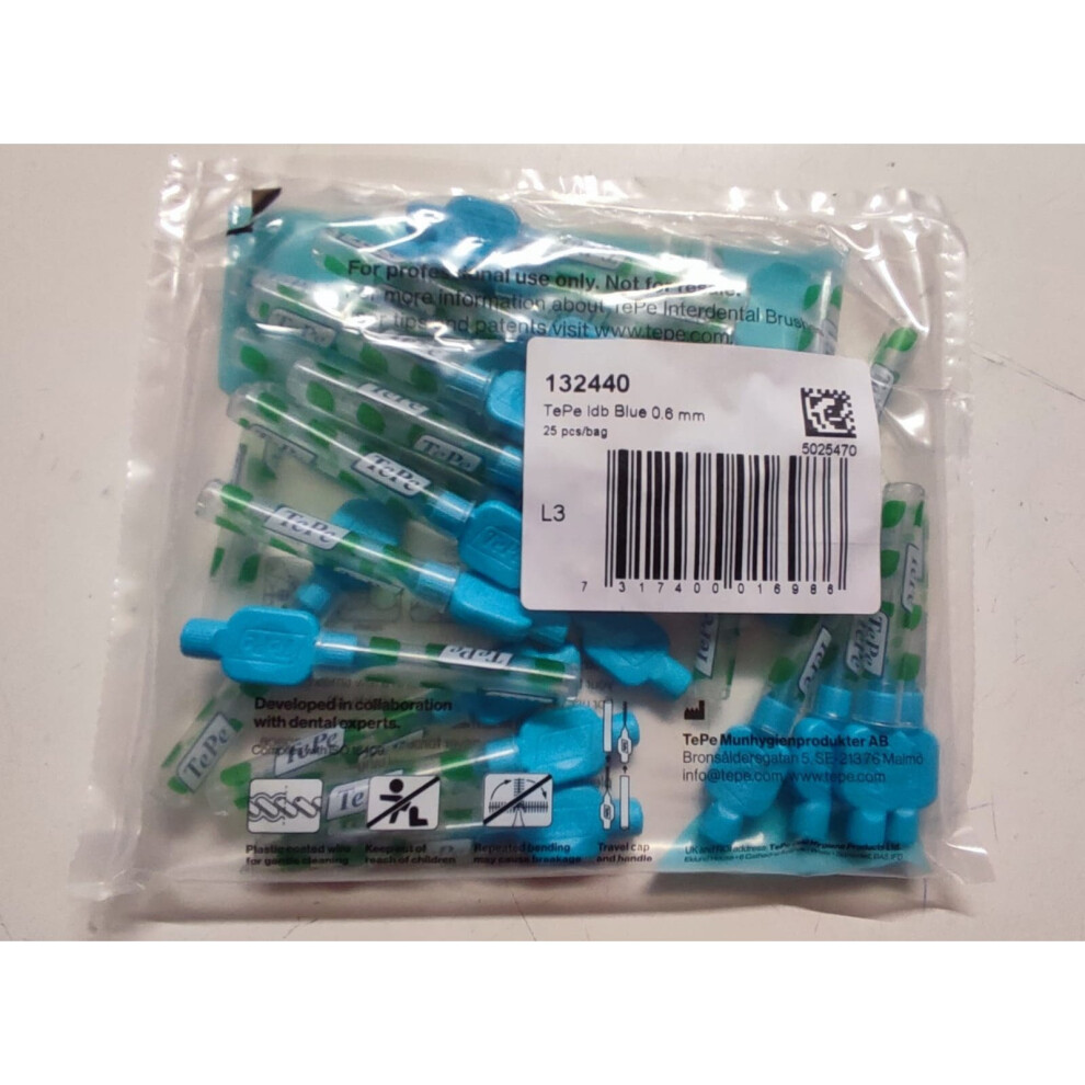 TEPE Original Interdental brush Blue Colours | Pack of 25 Brushes