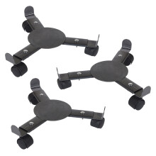 (3) Plant Pot Trolley Extending Metal Stand Holds 50kg