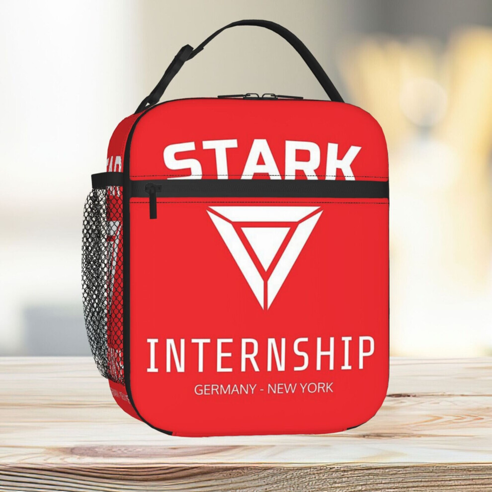 Famgem Unisex Kids Lunch Bag Stark Internship Tote Insulated Cooler Kids School Travel