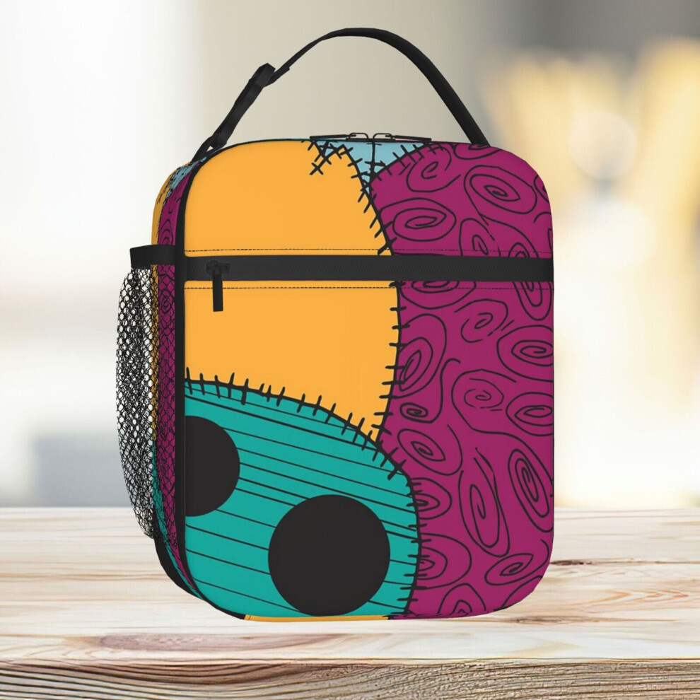 Lunch Bag Nightmare Before Christmas Sally Pattern Tote Insulated Cooler Kids School Travel