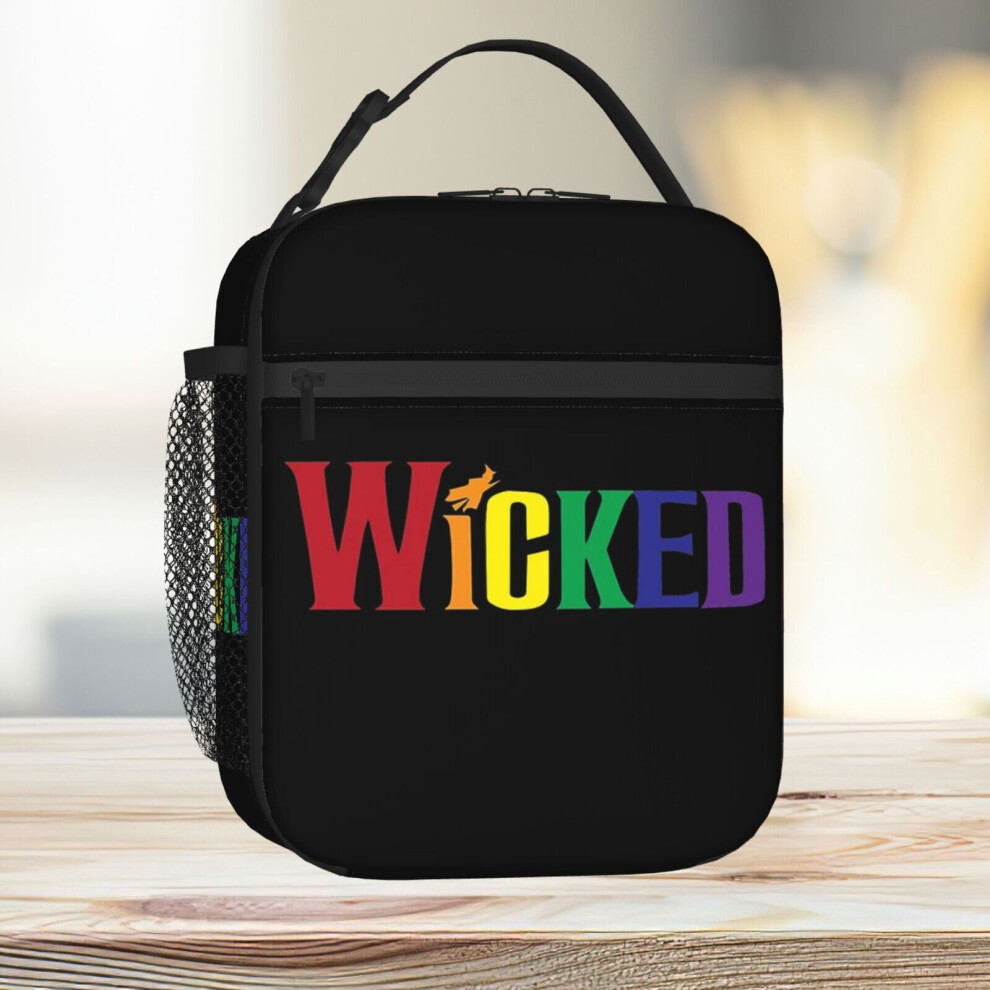 Lunch Bag Wicked Rainbow Tote Insulated Cooler Kids School Travel