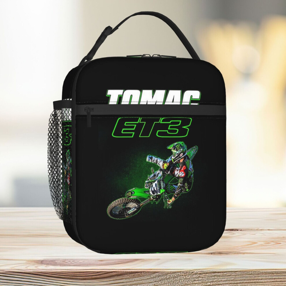 Lunch Bag Motocross And Supercross Champion Eli ET3 Tomac Tote Insulated Cooler Kids School Travel
